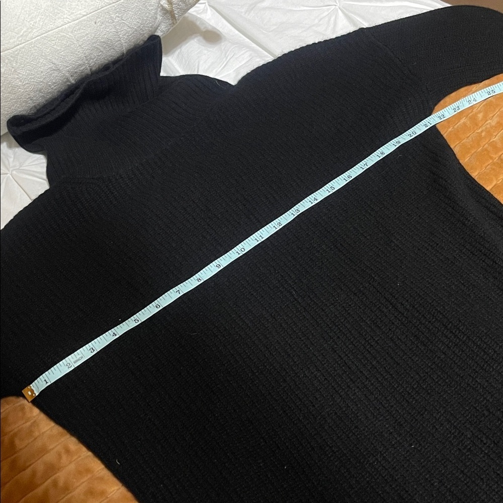 Quince NWT Black 100% Mongolian Cashmere Fisherman Maternity Sweater Dress Med - Picture 12 of 15